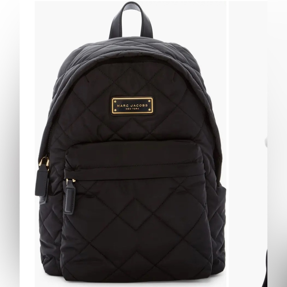 Marc Jacobs Black Quilted Backpack